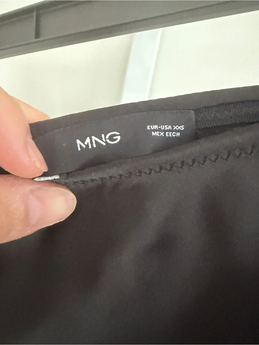 Mng Black Satin Bias Midi Skirt size XXS - Picture 4 of 5